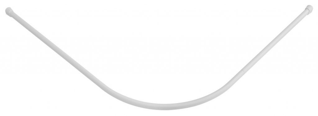 Sapho Závěsová tyč čtvrtkruhová 80x80 cm, hliník, bílá (0201013)
