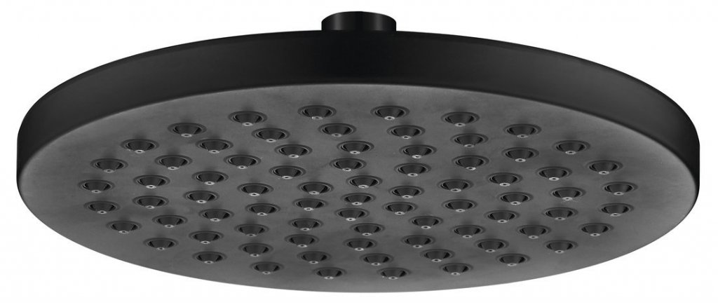 Aqualine Hlavová sprcha, otočný kloub, průměr 200mm, černá (SC120)