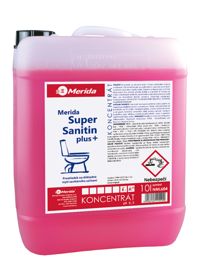 Merida NML604 - Čistící prostředek na mytí WC SUPER SANITIN Plus 10 l.
