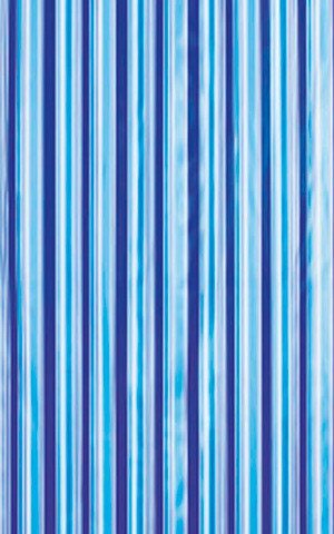 Aqualine Sprchový závěs 180x180cm, vinyl, modrá, pruhy (ZV011)