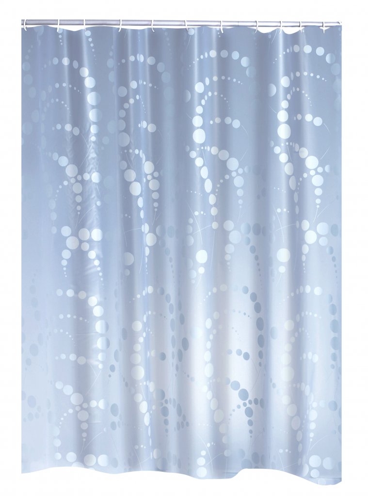 Ridder 32371 Sprchový závěs DOTS 180 x 200 cm, PVC - bílý dekor