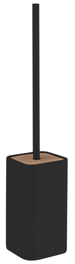 GEDY NINFEA WC štětka na postavení, černá/bambus (133314)