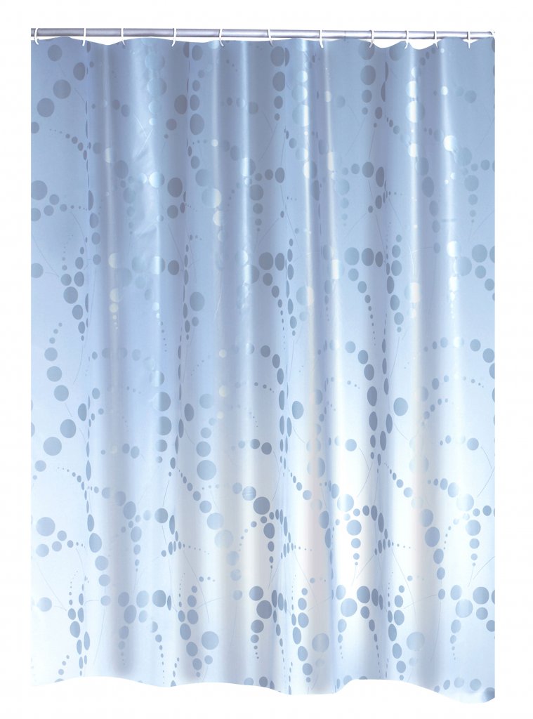 Ridder 32377 Sprchový závěs DOTS 180 x 200 cm, PVC - stříbrný dekor