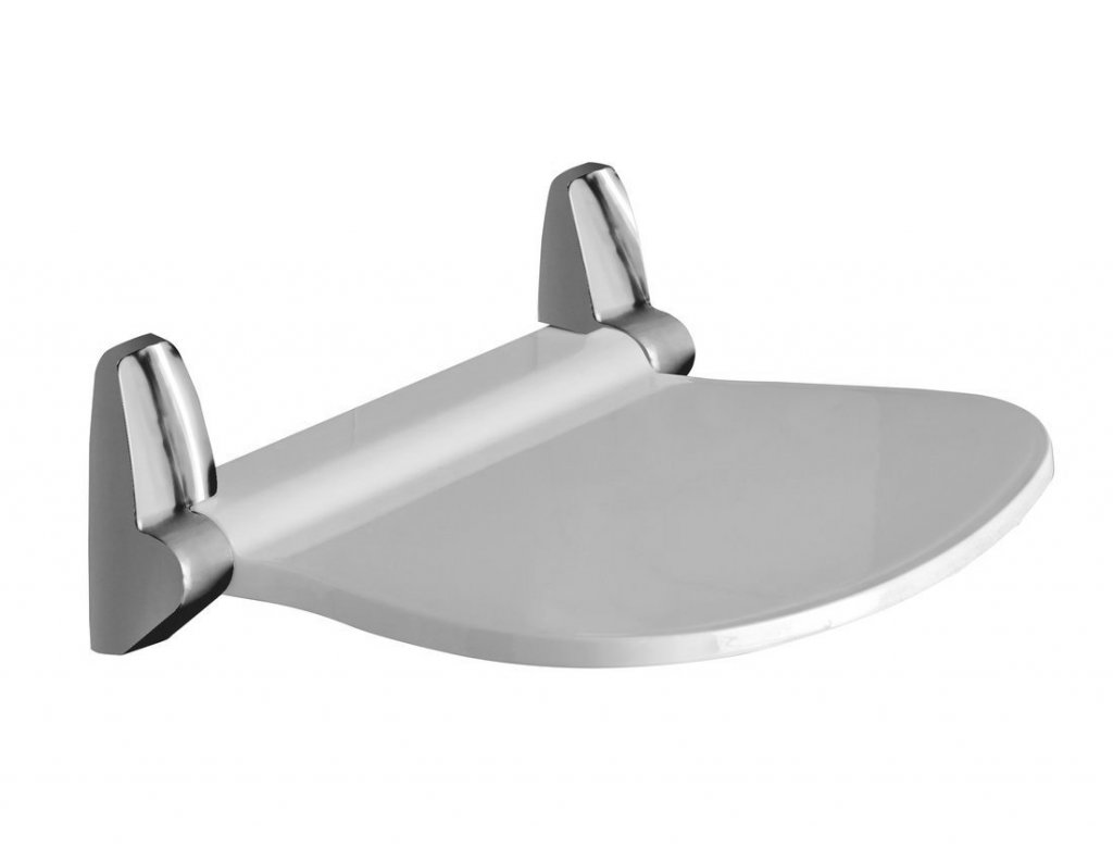 Gedy Sound sprchové sedátko 38,5 x 35,4 cm sklopné bílé 2282