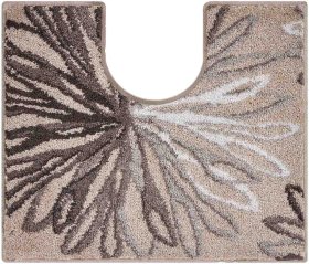 GRUND ART - Koupelnová předložka taupe-béžová Rozměr: 50x60 cm s výřezem pro WC