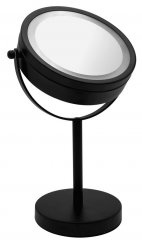 Sapho Ridder DAISY kosmetické zrcátko LED, černá (03111010)