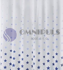 Ridder 32623 STELLA Sprchový závěs, PVC - modrý dekor 180 × 200 cm, bez kroužků