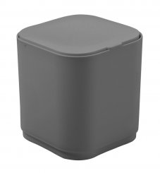 Sapho GEDY SEVENTY stolní odpadkový koš výklopný, plast ABS, šedá (630808)
