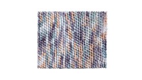 LineaDue PUNTO - Koupelnová předložka stříbrná taupe Rozměr: 50x60 cm