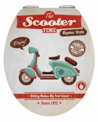 WENKO WC sedátko VINTAGE SCOOTER oranžové, z21598100