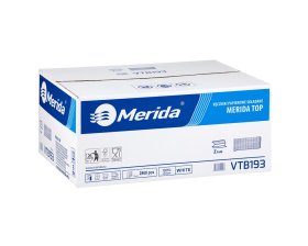 Merida VTB193 - Jednotlivé papírové ručníky Z TOP 2860 ks - 100% celulóza, skládané /PZ93.1/