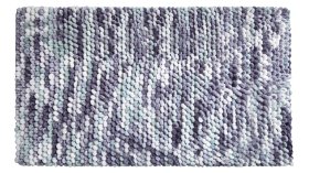 LineaDue PUNTO - Koupelnová předložka stříbrná šedá Rozměr: 70x120 cm