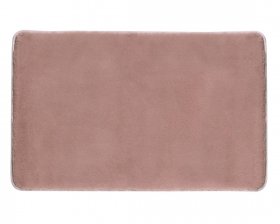 Sapho FUZZY koupelnová předložka, 50x80cm, 100% polyester, protiskluz, růžová (96FY508010)