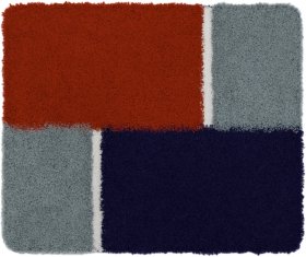 BATEX ENEMA - Koupelnová předložka červeno-modrá Rozměr: 50x60 cm