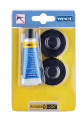 WENKO Lepicí sada černá pro Classic Plus BEZ VRTÁNÍ PowerLoc černá 5x24x10 cm, (z23890100)