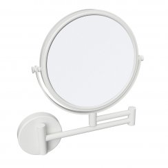 Sapho X-ROUND WHITE závěsné kosmetické zrcátko Ø 180mm, bílá (XR006W)