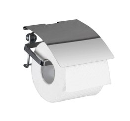 WENKO Držák WC papíru BEZ VRTÁNÍ Premium kovově lesklý 14x8x17 cm
