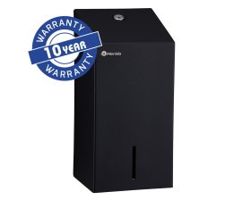 Merida BSC401 - Zásobník na skládaný toaletní papír STELLA nerez černá (kapacita až 400 listů)