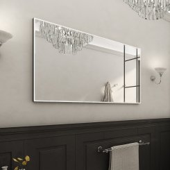 Nimco OBDELNÍKOVÁ - OSTRÉ ROHY Černé LED zrcadlo 1200x700 (ZPC 13006-90)