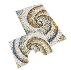 Bellatex Oblázky béžové Koupelnová sada předložek 3D 60x100+60x50cm