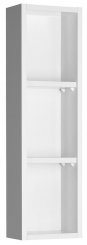Sapho ZOJA policová skříňka k zrcadlu Korin, 20x70x12cm, bílá (45463)