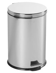 Aqualine SIMPLE LINE odpadkový koš kulatý 20l, nerez lesk (27120)