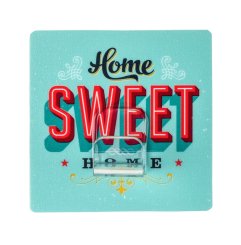 WENKO Věšák na kabelky HOME SWEET HOME modrý 8x8x4 cm