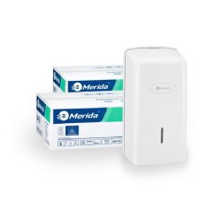 Merida AN-BEB402 - Zásobník na skládaný toaletní papír za 1,- Kč + 2 bal. toaletního papíru POB403