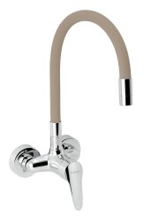 Novaservis Dřezová baterie s elastickým ramenem 100mm, béžová-chrom (94484,0BE)