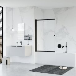 Hopa Vanová zástěna EASY SLIDE BLACK NEW (BCEASL100BCN)