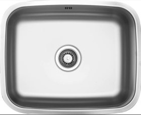 Sinks NEPTUN 526 V matný, nerezový dřez, se sítkem