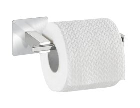 WENKO Držák WC papíru BEZ VRTÁNÍ TurboLoc QUADRO kovově lesklý 7x17x7 cm