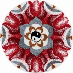 GRUND Mandala předložka HARMONIE PROTIKLADŮ červená 60 cm, DOPRAVA ZDARMA