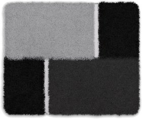 BATEX ENEMA - Koupelnová předložka antracit Rozměr: 50x60 cm