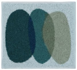 GRUND NUMA - Koupelnová předložka Šedá-zelená Rozměr: 40x50 cm