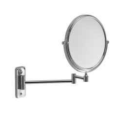 Gedy GAIA kosmetické zrcátko závěsné, Ø 180mm, oboustranné, chrom (CO202413)