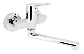 Novaservis Umyvadlová dřezová baterie 100 mm Metalia 54 ECO, chrom (54077,0E)