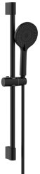 Sapho Sprchová souprava, posuvný držák 708mm, černá mat (SC715B)