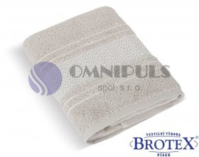 Brotex Froté ručník Mozaika 550g béžová 50 x 100 cm
