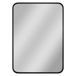 Hopa Zrcadlo bez osvětlení PIRNA BLACK (OLNZPIR5070B), 500x700