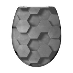 Schütte Hexagons 82392, Wc sedátko, duroplast, soft close