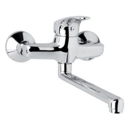 MEREO CB30202N Sonáta, dřezová nástěnná baterie, 150 mm, s ramínkem plochým rovným 160 mm