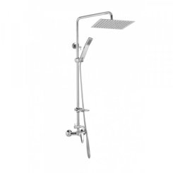 JB Sanitary SA 61 011 05 2 Slim Sprchová sestava s baterií s horním vývodem, 30x30cm, s příslušenstv