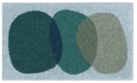 GRUND NUMA - Koupelnová předložka Šedá-zelená Rozměr: 60x100 cm