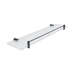 Nimco BORMO ČERNÁ Černá police s ohrádkou, 50 cm (BRC 11091BX-50-90)