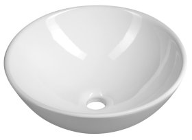 Sapho Aqualine Keramické umyvadlo na desku, Ø 40cm, bílá (40155)