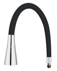 Novaservis Elastické rameno k baterii 70720, černá-chrom (RAM70720,0C)