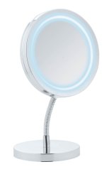 WENKO LED stojící zrcadlo BROLO bílé 17x15x13 cm