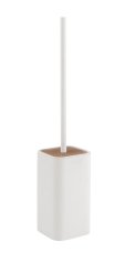 Gedy NINFEA WC štětka na postavení, bílá/bambus (133302)
