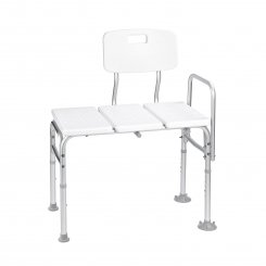 Židle k vaně s opěradlem a nastavitelnou výškou, nosnost 150 KG (MK44719)
